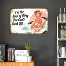 Weatherproof Retro Person Sign Iron Painting Wall Drawing Templates (1)