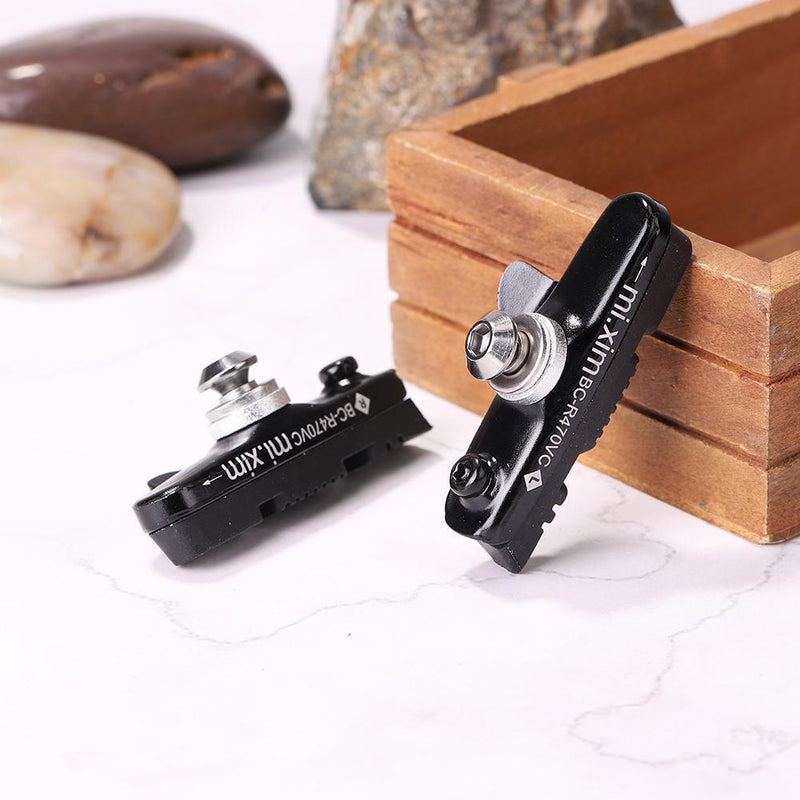 2X Road Bicycle Cycling Folding Bike V Brake Pads Holder Blocks (Blue)