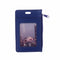 With Lanyard Faux Leather Multi colored ID Holders Wallets Card Case Zipper Bag