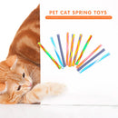 13cm Cat Teaser Colorful Spring Kitten Pet Flexible Interactive Bouncing Toys