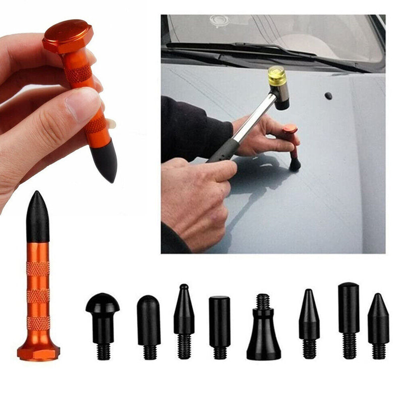 9pcs Paintless Knock Down Pen Car Dent Repair Tools Auto Maintenance Parts Kit