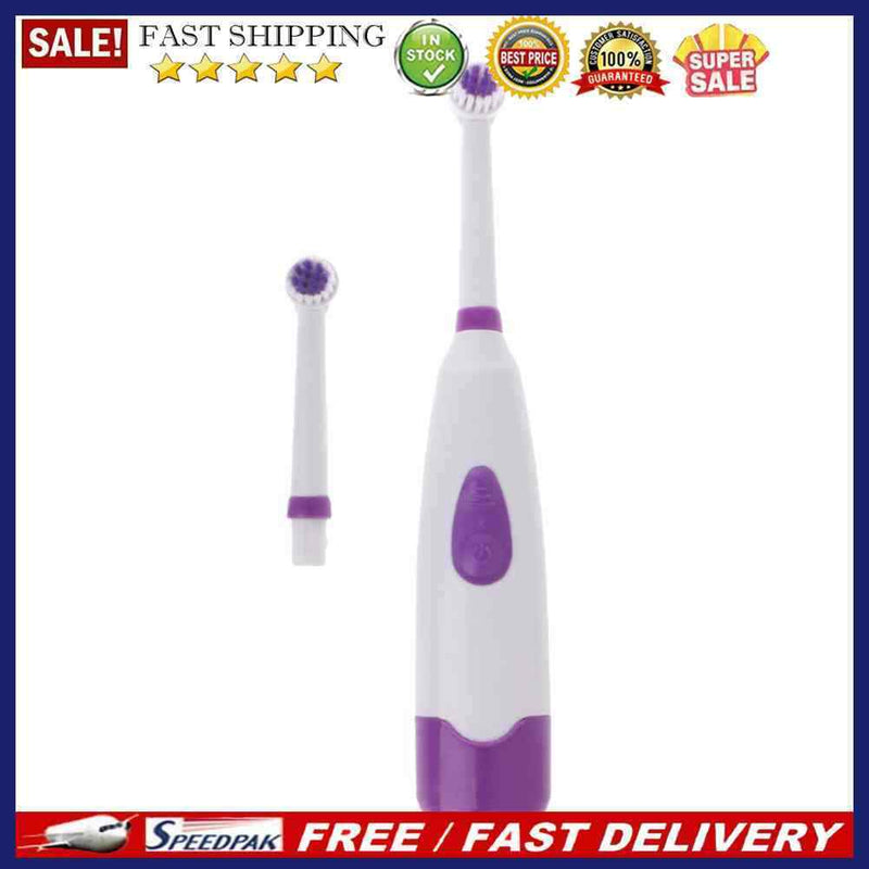 Automatic Ultrasonic Electric Toothbrush Waterproof Tooth Brush (Purple)