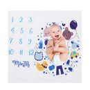 Cute Cartoon Baby Photography Blanket Calender Backdrop Cloth Photo Grops