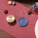 Alphabet Letters Wax Sealing Stamp Head Round Copper Stamps Craft Decor (P)