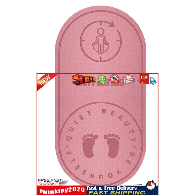 Jump Rope Mat Knees Protection Exercise Pad Mute (Pink 126x59x8cm) Newly