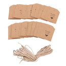 Wedding Supplies Fashion Hang Tags Gift Cards Made with Love Blank Label