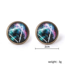 for Women Men Magic Hemisphere Earrings Luminous Moon Earrings Eclipse Star