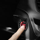 Car Engine Start Stop Button Cover Ring Ignition Button Carbon Fiber Trim Decor