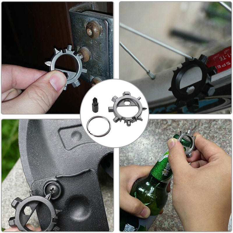 Stainless Steel Bicycle Repair Tools 12 in 1 Multifunctional Opener Screwdriv