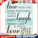 5D DIY Full Drill Diamond Painting Letter Smile Cross Stitch Embroidery Kit