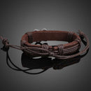 Unique Guitar Shape Girl Boy Braid Bracelet String Band Bangle Coffee