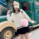 Female Fluffy Solid Color Shoulder Bag Women Casual Chain Small Shoulder Handbag