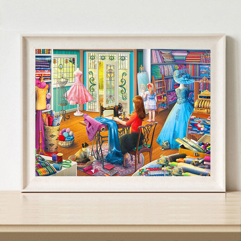 Diamond Painting Full Round Drill Tailores Rhinestone Cross Stitch Wall Decor