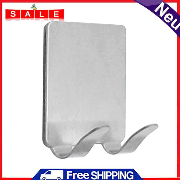 Self Adhesive Wall Hanger Stainless Steel Towel Hooks Kitchen Wall Door Holder