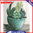 Rhinestone Picture Kit Succulent Plant Full Round Drill 5D DIY Diamond Painting
