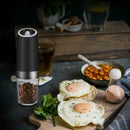 Electric-Auto Salt Pepper Mill Set Grinder Shaker Steel Tool Kitchen C7Q9