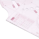 Measuring Ruler Sewing Ruler Quilting Template Kit Clothing Design Ruler