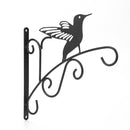 Wrought Iron Hanging Flower Pot Basket Decorative Hanger Brackets (Bird) Newly
