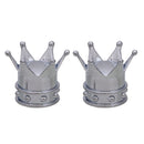 2pcs Bicycle Tire Valve Cap Crown Shape Bike Auto Tyre Wheel Stem Air Valve C