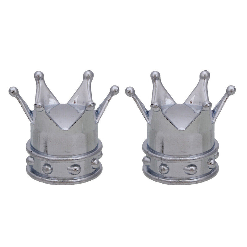 2pcs Bicycle Tire Valve Cap Crown Shape Bike Auto Tyre Wheel Stem Air Valve C
