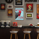Welcome to Farm Metal Retro Tin Sign Art Wall Plate Iron Painting Home Poster