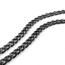 120cm Metal Bag Chain Handle Replacement Shoulder Handbags Strap (Black)