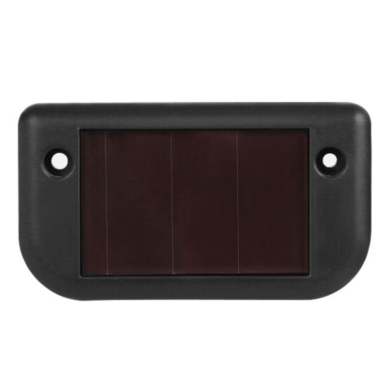 4x Solar Deck Step Wall Lights Stairs Fence Decor Lamps (Black/Warm Light) Newly