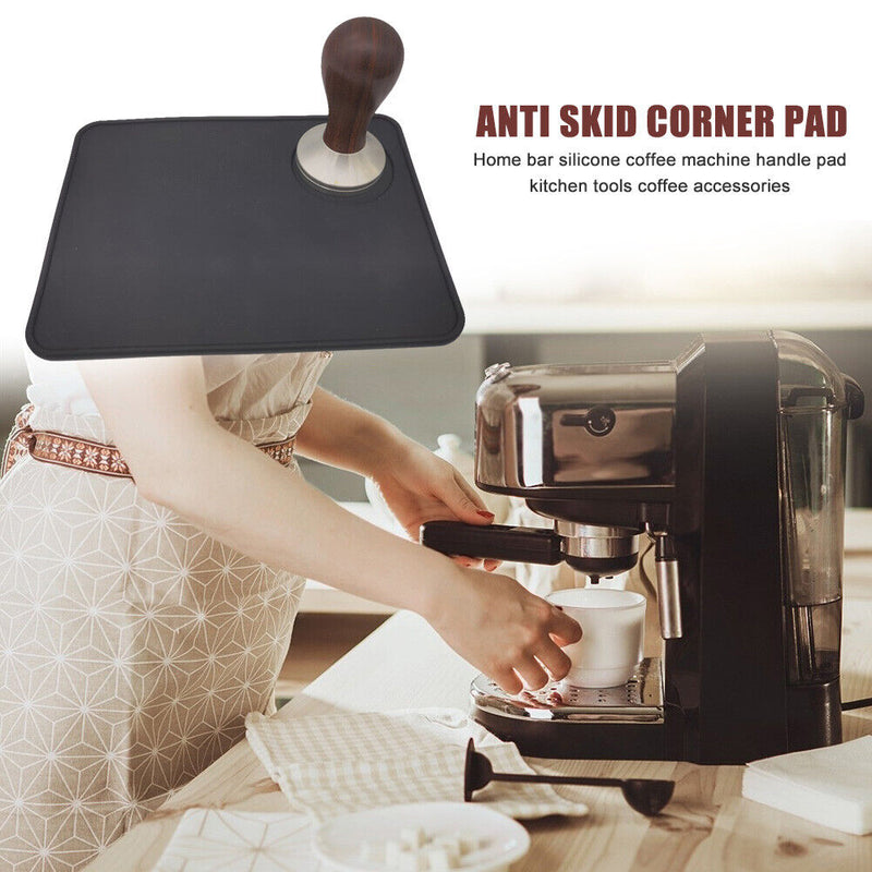 Espresso Latte Coffee Corner Edge Powder Pressing Pad Square Coffee Grindin