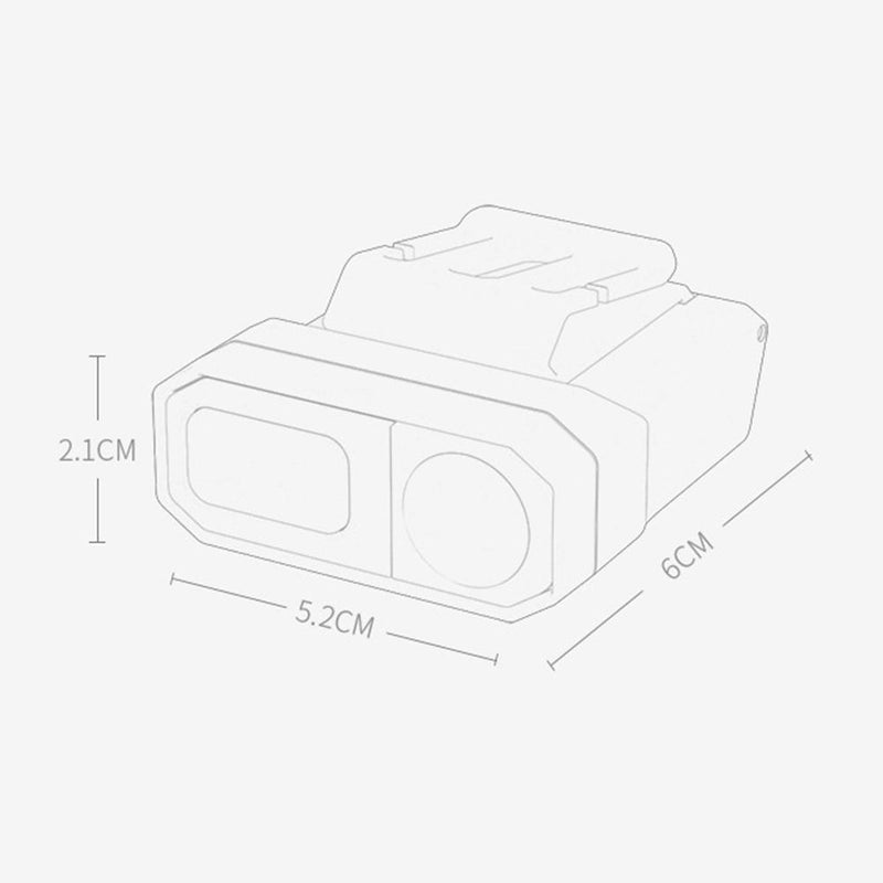 COB LED Sensor Headlamp Waterproof Headlight Clip - on Cap Torch Light (Red)