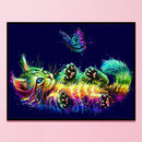 Full Embroidery Cat Butterfly Printed Cross Stitch 11CT 3 Strand Cotton Kit