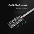 1 to 5 4Pin PWM Fan Hub CPU Cooler Fan PC Case Cooling Fan Power Extension Cable