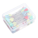 100PCS Home Mini Head Colorful Love Heart Sewing Pin Patchwork Quilting
