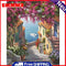 Oil Painting By Numbers Acrylic Handmade Seaside House Digital Picture Craft