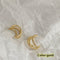 Woman Simplicity Ear ring Fashion Hoop Earring Earrings C Shaped Open Circle