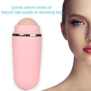 Face Oil Absorbing Roller Volcanic Stone Summer Blemish Remove Ball (Pink)
