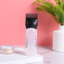 50oz Empty Hair Dye Applicator Brush Bottle Color Dispensing Comb (Black)
