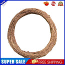 3pcs 20cm Rattan Ring Artificial Flowers Dried Plants Garland Wreath