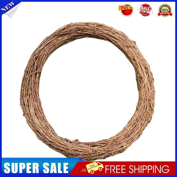 3pcs 20cm Rattan Ring Artificial Flowers Dried Plants Garland Wreath