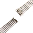 5PCS Stainless Steel Wire Keychain Cable Key Ring For Outdoor Hiking
