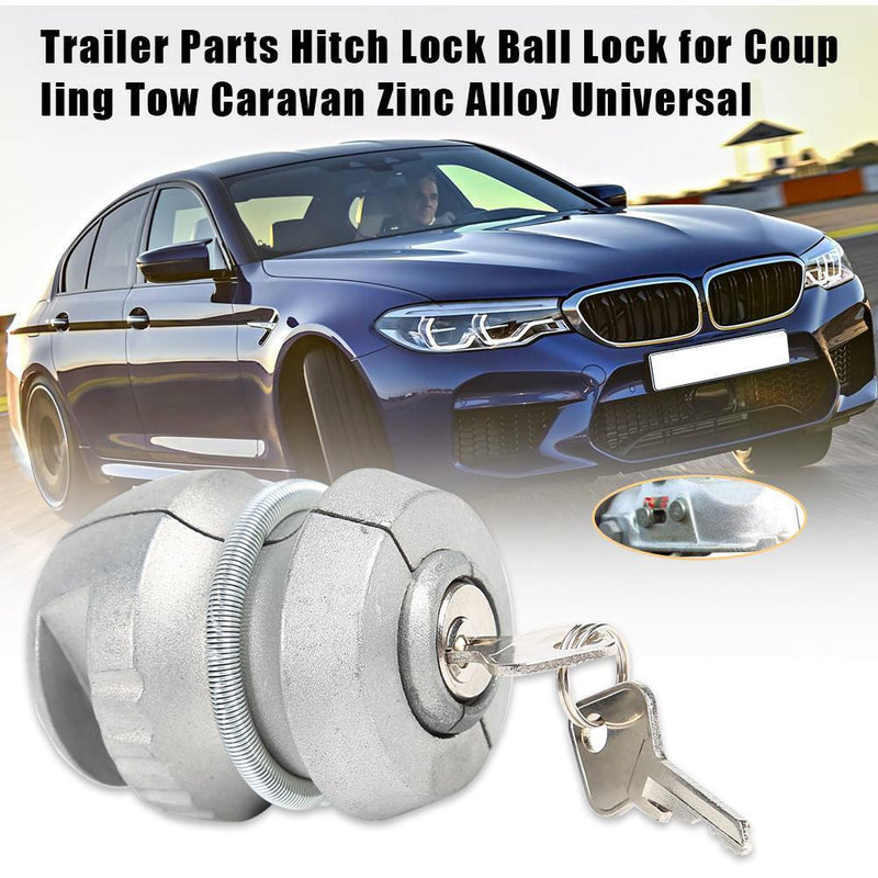Anti-Theft Trailer Parts Hitch Lock Ball Lock Coupling Tow Caravan Zinc Alloy
