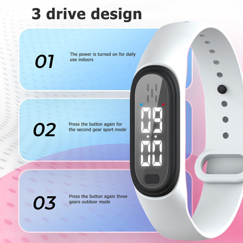 Q2 Ultrasonic Mosquito Repellent Watch Anti Pest Bug Drive Bracelet (White)