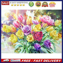 Painting By Numbers Bouquet DIY Hand Painted Drawing Canvas Pictures Home Decor
