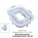 Silicone Molds for Flower Rose Vase Epoxy Casting DIY Mould Art Crafts (B) Newly