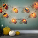 10 Lights Nylon Strings Lanterns Scary String Stripe Bat Mixed Halloween Light