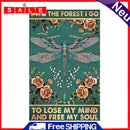 Full Cross Stitch Handcraft 11CT Stamped Dragonfly Needlework DIY Home Ornament