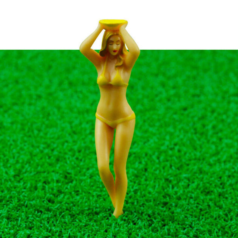 6pcs Golf Tees Sexy Bikini Tees Women Plastic Outdoor Workout Golf Ball Holder