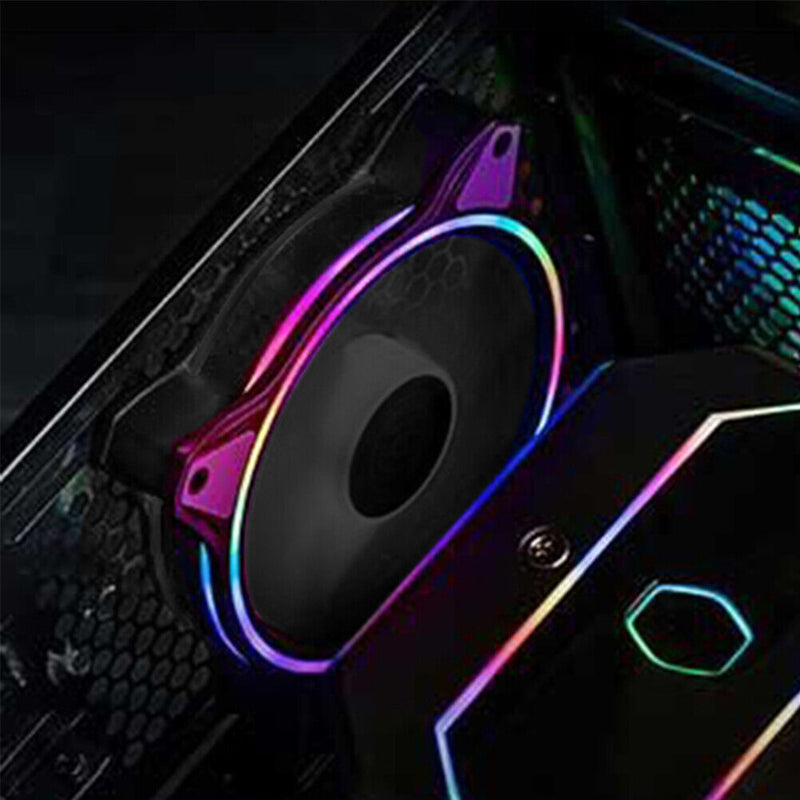 Halo Triple-Ring 120mm Quiet Fan for Desktop PC Computer Case Liquid Radiator