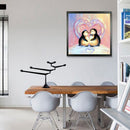 Domybest Penguins 5D DIY Full Drill Round Diamond Painting Embroidery Cross Stitch