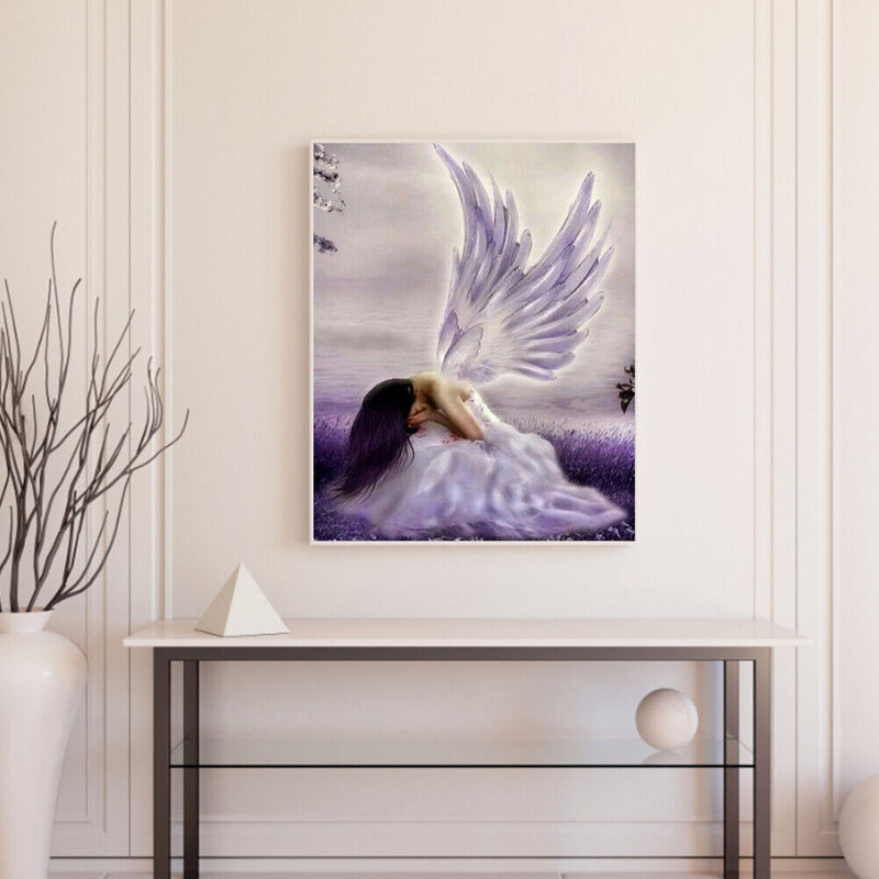 Angel Girl Oil Paint By Numbers DIY Handpainted on Canvas Wall Art (B1187)