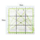 Square Patchwork Feet Tailor Yardstick Cloth Cutting Rulers DIY Sewing Tool